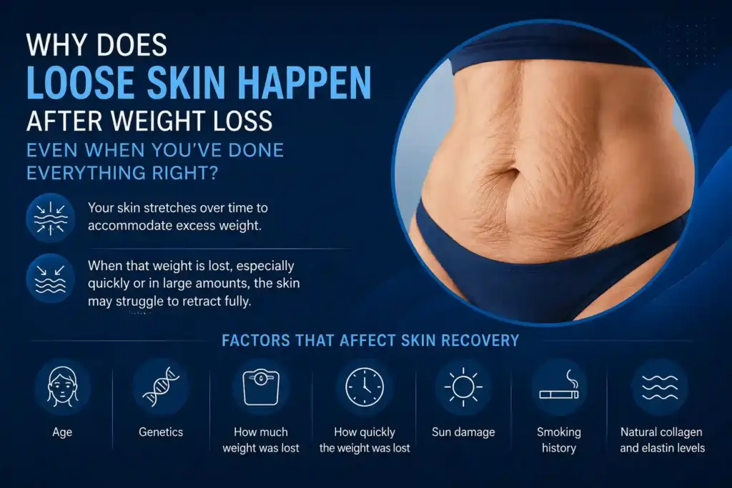Why Does Loose Skin Happen After Weight Loss Even When You’ve Done Everything Right Kingsbury?